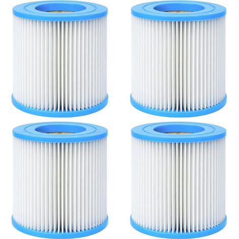 Cartucho de filtro para piscina tipo H [Paquete de 4] Compatible con Intex 29007E 28601 28602 - 10 x 9 cm (1/5)
