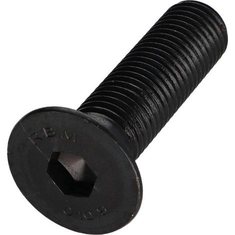 Vis métaux FHC tête fraisée empreinte hexagonale creuse Clé de 10 HC10 M16X60 Filetage total Classe 10.9 Acier-20 pièces (1/4)