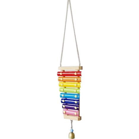 Hängendes Hühnergeräuschspielzeug, Hühner-Hahn-pickendes Xylophon-Spielzeug, aufhängbare Holz-Hühnerstall-Dekoration