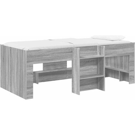 Maison Exclusive - Hochbett für Kinder 2 pcs Grau Sonoma 90 x 200