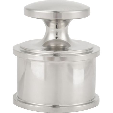 4-teiliges Set aus matten Edelstahl-Lederpresswerkzeugen für robuste Lederwaren, Silber (1/5)