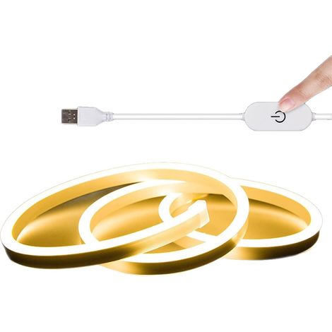 m (16,4 Fuß) LED-Lichterkette, 5V USB-LED-Streifen mit Touch-Controller, flexible Lichterkette für Schlafzimmer und Partys (1/3)