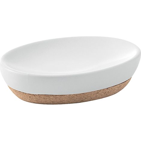 Gedy Ilary Portasapone, Ceramica, Bianco, 9,5 x 13 x 3 (1/2)