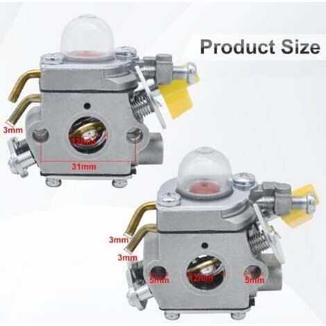 Carburatore compatibile con i decespugliatori Ryobi RBC30SET RLT30CET RHT2660DA RLT26CD RLT26CDS, compatibile con ZAMA C1U-H60 per Ryobi Homelite 26cc 30cc (1/3)