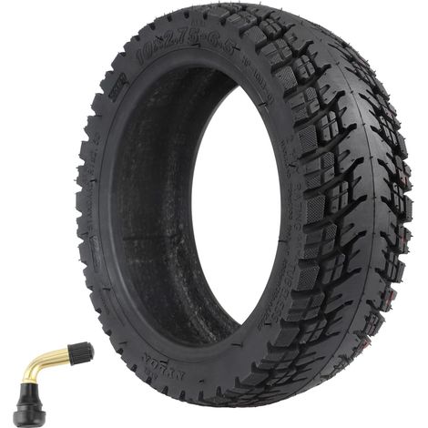 10 2.75-6.5 Pneu Tubeless Tout-Terrain et Valve pour Speedway 5 Dualtron 3 10 pouces AT Pneus sous Vide pour Trottinette Electrique Pièce de Rechange Off-Road Tire for Scooter (1/5)