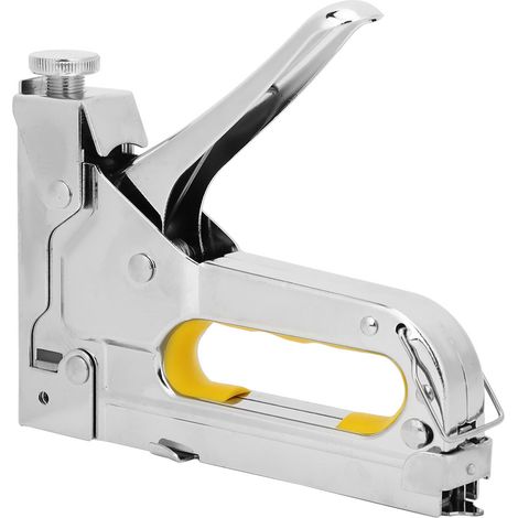 Rahmenhefter, manueller Nagler, handbetriebenes Naglerwerkzeug, Hardware-Zubehör, 3-fach verwendbar, silberfarben (1/5)