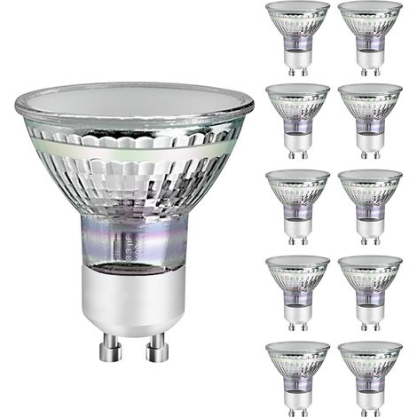 GU10 LED Warmweiss 3W Leuchtmittel GBLY Lampe Ersetzt 30W Glühbirne 3000K Energiesparlampe Abstrahlwinkel 110° Spot Nicht Dimmbar Reflektor Birne Glühlampen Strahler Spot LED GU10-10 pack