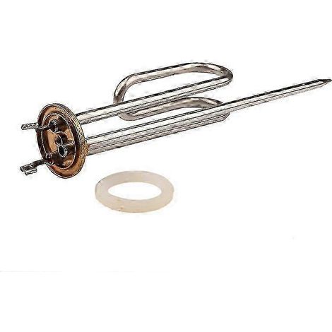 Élément chauffant à disque 1500 W 220 V - raccords en acier inoxydable/cuivre, compatible avec les chauffe-eau Ariston (1/4)