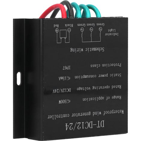 Régulateur de Charge Solaire Étanche 12V/24V 500W pour Éolienne et Batterie (1/5)