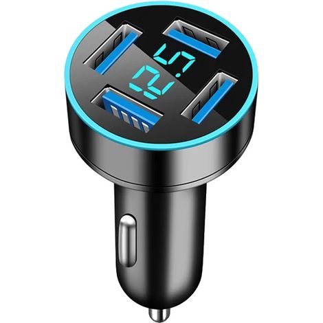Adaptador de cargador para encendedor de cigarrillos, cargador USB multipuerto, tecnología de carga rápida, 105A (1/2)