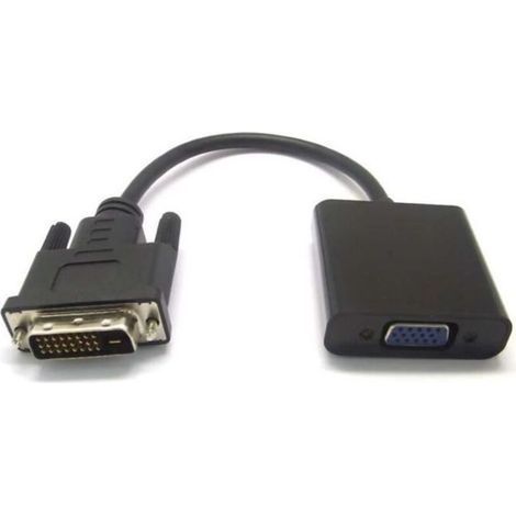 Cavo Kingwing da DVI-D a VGA - Adattatore attivo - Da DVI maschio a VGA femmina - Nero (1/3)