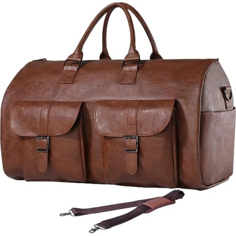 Sac de voyage pliable et convertible pour hommes femmes, sport une nuit porté main ou épaule. (1/5)