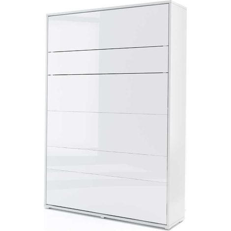 LETTO PIEGHEVOLE LED Lenart bed concept cm 151x46-228x217h Bianco lucido