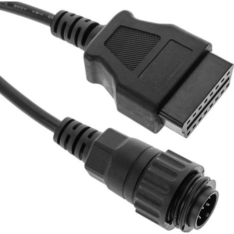 BeMatik - Câble de diagnostic OBD2 vers connecteur mâle Knorr 7 broches (1/5)