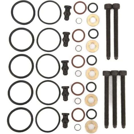 Fuel injector seal kit with 5 screws 038198051B Replacement for 2.5TDI R5 128kW 174 HP 2003-2010 (1/4)