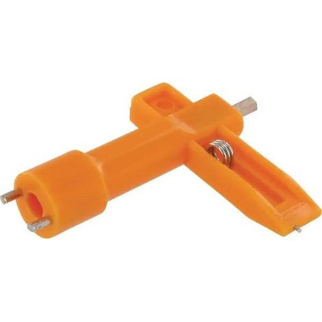 Clé pour lampe de chantier feu d'avertissement pour l'activation et l'échange de la batterie Signalisation Sécurité Remplacement Travaux Clôture (1/2)