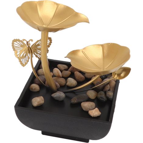 Fontaine décorative de bureau à poser soi-même, petite fontaine en cascade à faire soi-même, pour bureau ou salon, prise américaine 110 V (1/5)