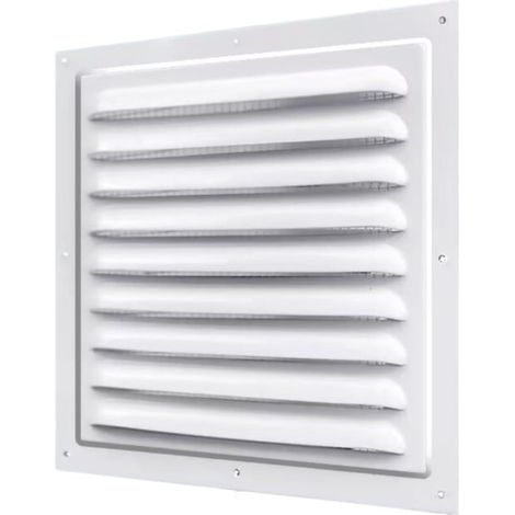 Aluminum Return Air Grille – 11.8x11.8 Inch Square Mesh Integrated Grille – HVAC Ceiling Cover for Kitchens Bathrooms Industrial Ventilation (1/5)