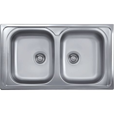 Lavello da incasso 86x50 2 vasche SAXT322A EFFEZ