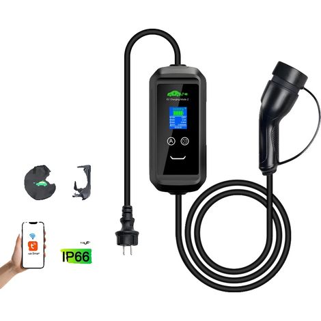 Chargeur EV Portable, Longueur 15M, Contrôle Intelligent via l'Application Tuya (1/5)