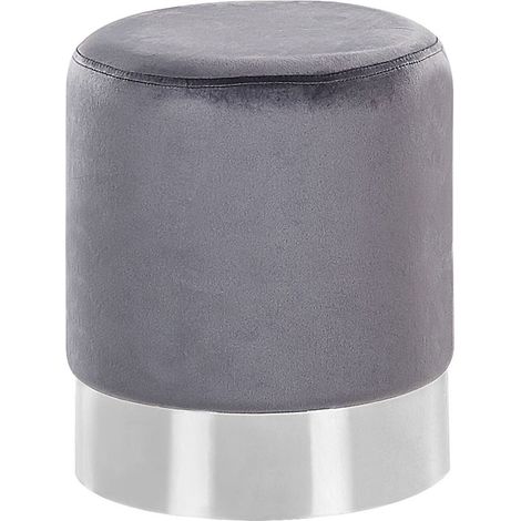 Pouffe BRIGITTE Velvet Grey