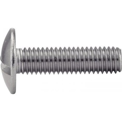 200 Vis à Métaux Tête Ronde Large Poelier Fendue 4 x 35 mm - NFE 25-129 - Inox A2 - D-Work
