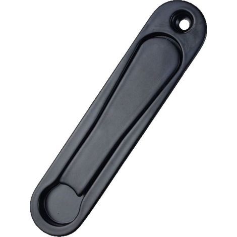 Poignée escamotable pop-up pour coulissants simples, finition noire, 141 x 32 mm (1/5)