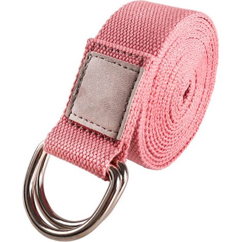 Sangle De Yoga - 250 Cm X 3 Cm - Boucle Métallique D-Ring Réglable - Pour Étirements Et Alignement Postural - 1 Pièce (1/5)