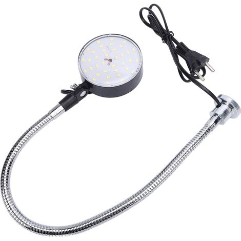 15-W-LED-Maschinenleuchte mit 50-cm-Sockel, Magnetfuß, flexiblem Gehäusefuß, Werkzeugleuchte für Werkbank oder Tischplatte (1/5)