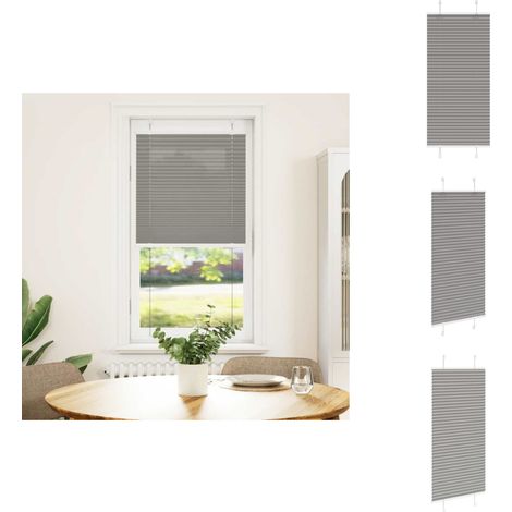 Plissee Anthrazit 55x100 cm Stoffbreite 54,4 cm Polyester - Plissee - Plissees - Faltrollo - Jalousie (1/5)