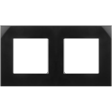 Plaque de finition Maclean mce729b verre noire 157x86 mm (1/5)