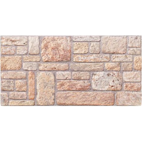 Maison Exclusive - Pannelli da parete 10 pz 100 x 50 cm Marrone chiaro e bianco (1/5)