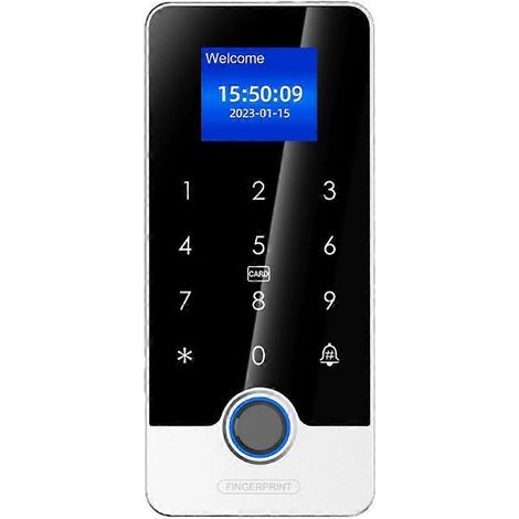 Contrôleur d'accès par empreinte digitale Bluetooth via application, clavier RFID autonome à pavé tactile, ouvre-porte étanche (1/5)