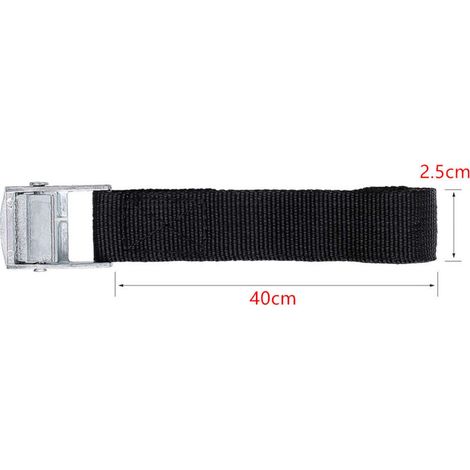 Jeu de fixations de sangles d'arrimage, 10 pièces, 2.5 × 40cm, pour moto/voiture/vélo, sangles de fixation de porte, charge maximale 200kg (1/4)