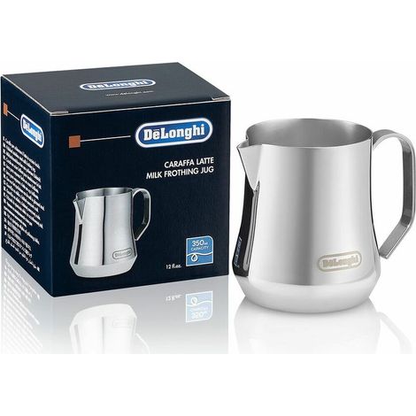 Delonghi contenitore caraffa schiuma latte macchina caffè 350ml acciaio 18/10