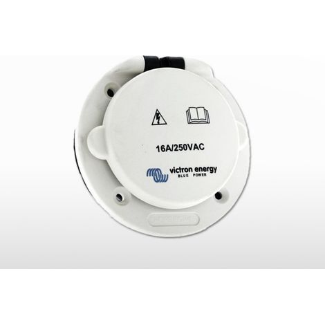 Prise de courant femelle en polyamide avec couvercle 16A/250Vac (1/2)