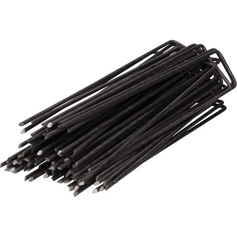 Lot de 50, Ironpeg Piquets de Fixation en Acier Longueur 150 mm, Largeur 25 mm, Epaisseur 2.8 mm, Suivez les étapes de montage indiquées avant la première utilisation (1/5)