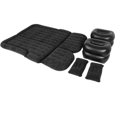 Matelas gonflable de voiture pour véhicule, lit de voyage épais, matelas de couchage, accessoire de camping, noir (1/5)