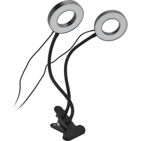 LED-Pflanzenlampe, doppelseitig, 360° verstellbar, USB-betrieben, Schwanenhals, für Gewächshäuser und Büros geeignet (1/5)