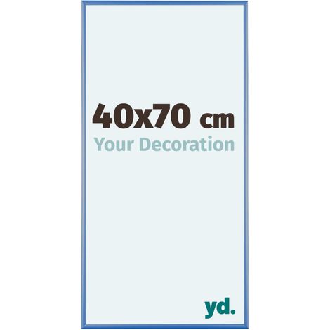 yd. - Cadre photo 40x70 - Bleu Acier - Aluminium - Kent