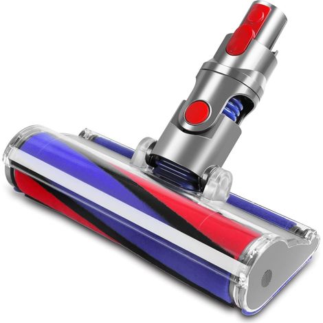 1 Brosse Électrique À Rouleau Souple, Nylon Et Fibre De Carbone, Pour Sols Durs Et Tapis, Compatible Dyson V7 V8 V10 V11 (1/5)