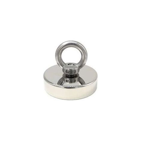 Aimant Néodyme Super Fort 120 Kg - Aimants Puissants - Idéal Pour La Pêche Magnétique - 60 Mm Avec Neo