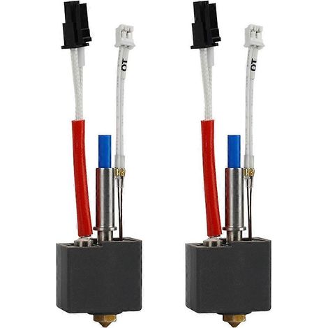 Kit de 2 têtes d'impression pour Kingroon KP3S V1 24V 60W, buse en laiton de 0,4 mm, thermistance chauffante. (1/5)