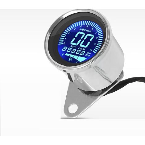 Modifiziertes Motorrad-Armaturenbrett (neues Modell 2024) mit verstellbarem 7-Farben-HD-LCD-Bildschirm, Tachometer und Geschwindigkeitsanzeige für Motorräder (1/2)