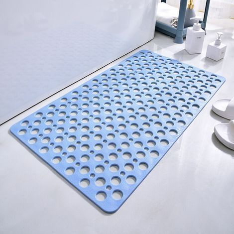Bleu Tapis de Douche antidérapant, Tapis antidérapant Baignoire 40 x 88 cm, antidérapant et antimoisissure, adapté pour la Baignoire (1/5)