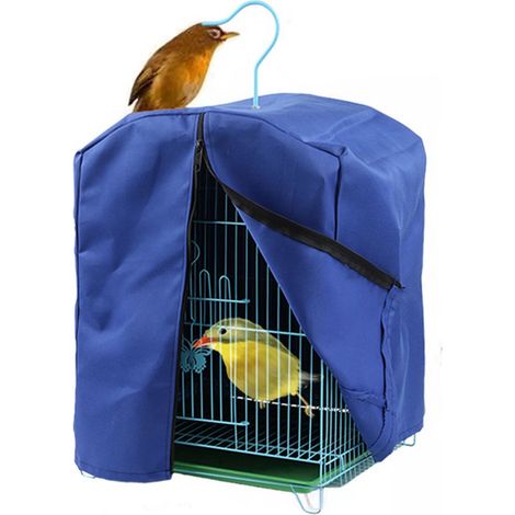 Cage à oiseaux - 32 x 33 x 45 cm - Fermeture éclair - Cage pour perroquet - Cage à oiseaux avec housse anti-poussière - Cage à oiseaux - Housse chaude (1/5)