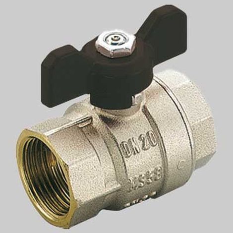 VALVOLE A SFERA PASSAGGIO TOTALE F-F FARFALLA ALLUMINIO - 3/8 PN 50