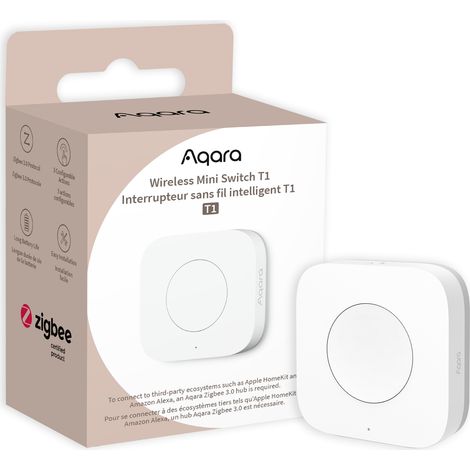 Aqara - Wireless Mini Switch T1 - Smart Home Convenience at Your Fingertips