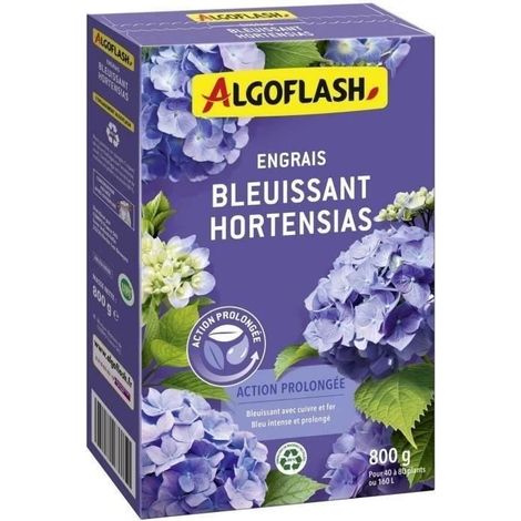 Fertilizzante Bluente per Ortensie - ALGOFLASH NATURASOL - Azione Prolungata 800g (1/2)