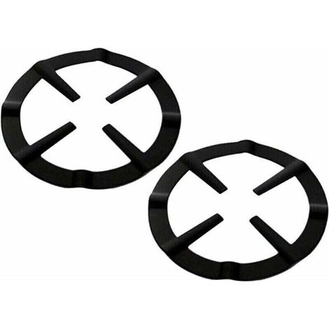 Lot de 2 anneaux pour cuisinière à gaz,plaque de cuisson à gaz,croix,support de casserole,grille de réchaud à gaz,anneau de fixation pour cafetière à expresso,four et cuisine (1/4)